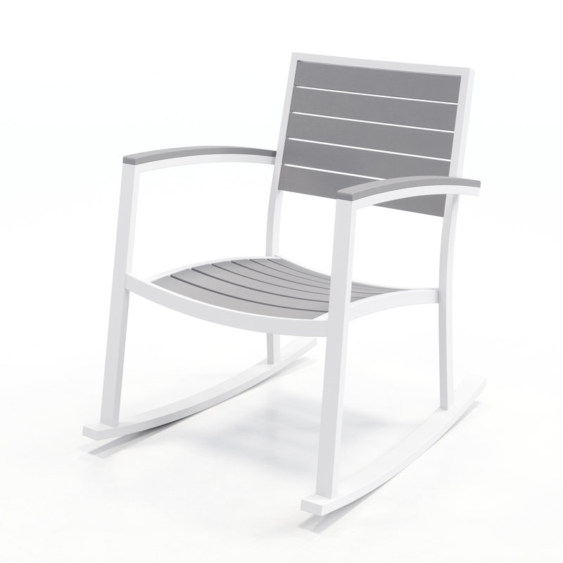 Chaise berçante Eveleen, Blanc