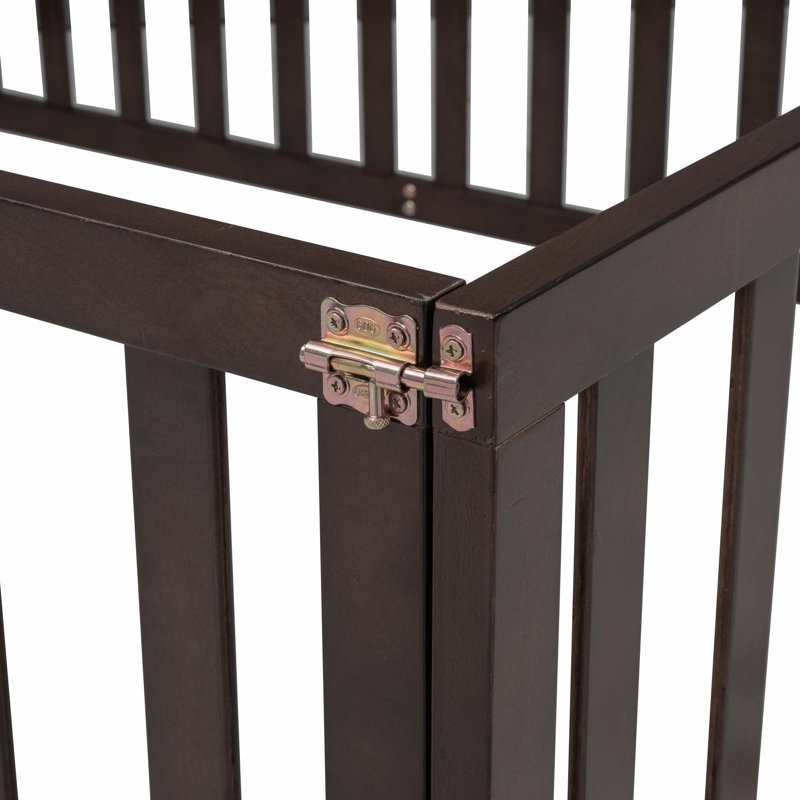 Wood Daybed Frame with Fence, Walnut, Full