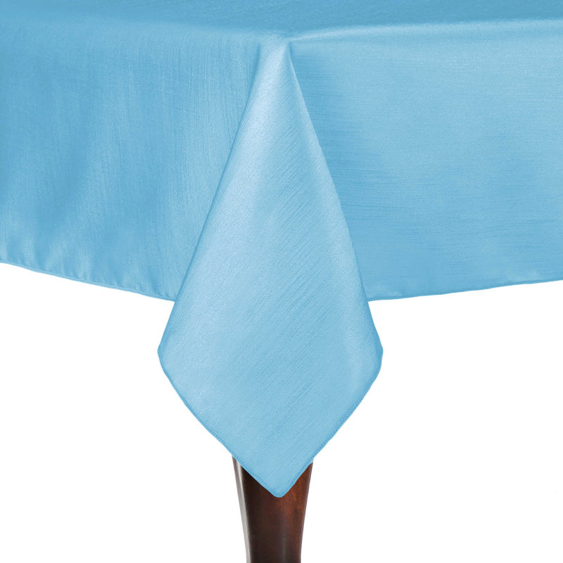 Solid Color Tablecloth, Light Blue, 90" x 60", 2