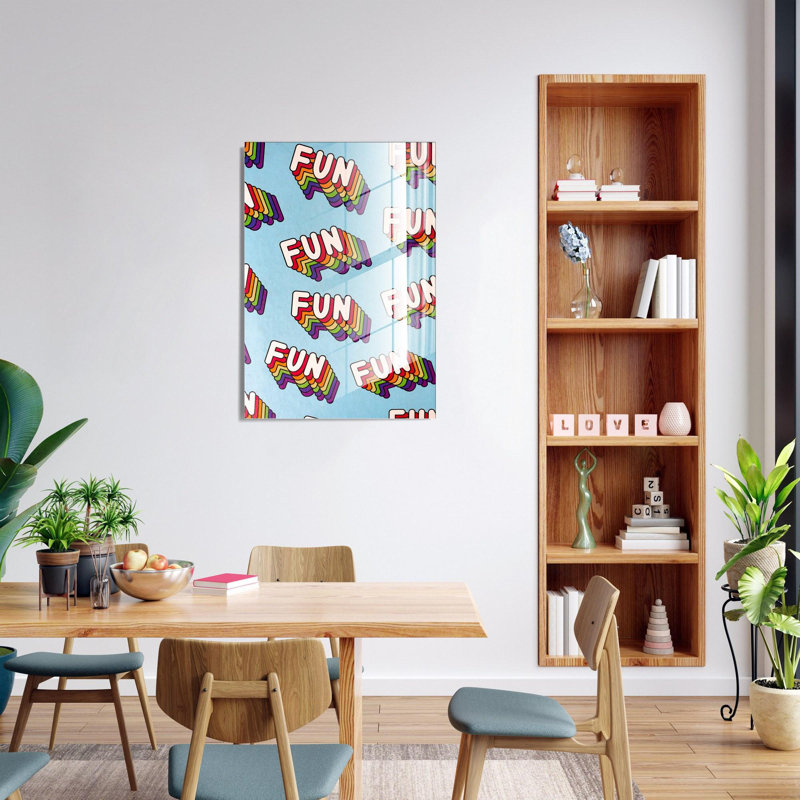 Boze Accent on Tempered Glass, 70cm H x 50cm W