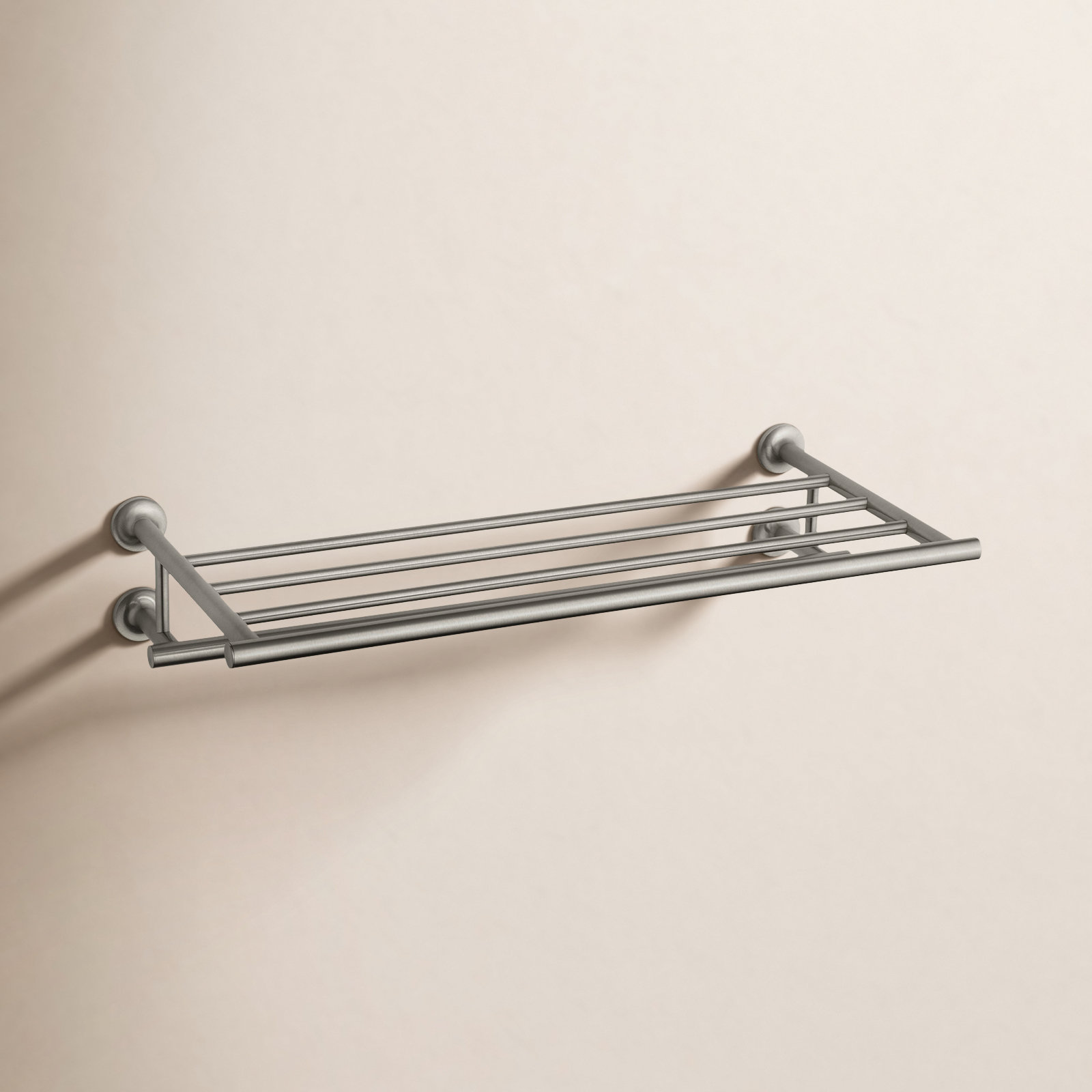 Purist 24" Bracket Shelf, Vibrant Brushed Nickel