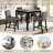 5-Piece Counter Height Table Set With 4 Chairs, Counter Height Table Set For 4 With Chairs, Wooden Counter Height  Table Set For Kitchen, Dining Room-956125640-956125639