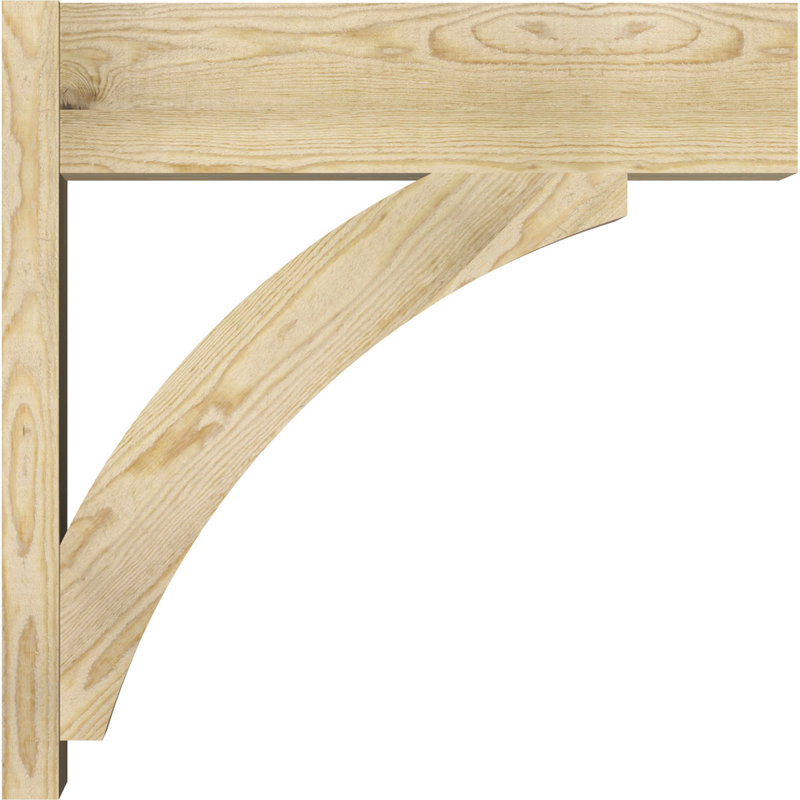 Bloc de bois rustique Thorton, Sapin Douglas de 8 po (sciage brut), P 20 po x H 32 po