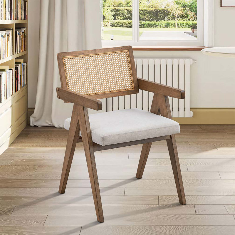 Ensemble de 2 chaises de salle à manger rembourrées avec cadre en bois