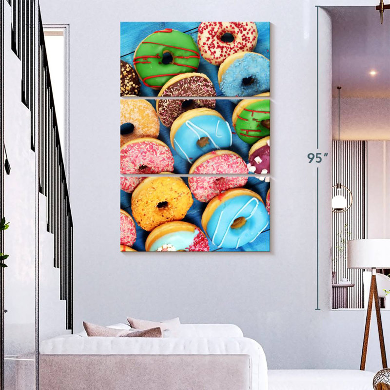 Yarlin Assorted Flavored Doughnuts, 74" H x 48" W