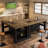 55'' Large Home Bar Unit, 3-tier Pub Table With Storage Shelves, Modern Bar Table For Kitchen, Bistro, Living Room-42174212