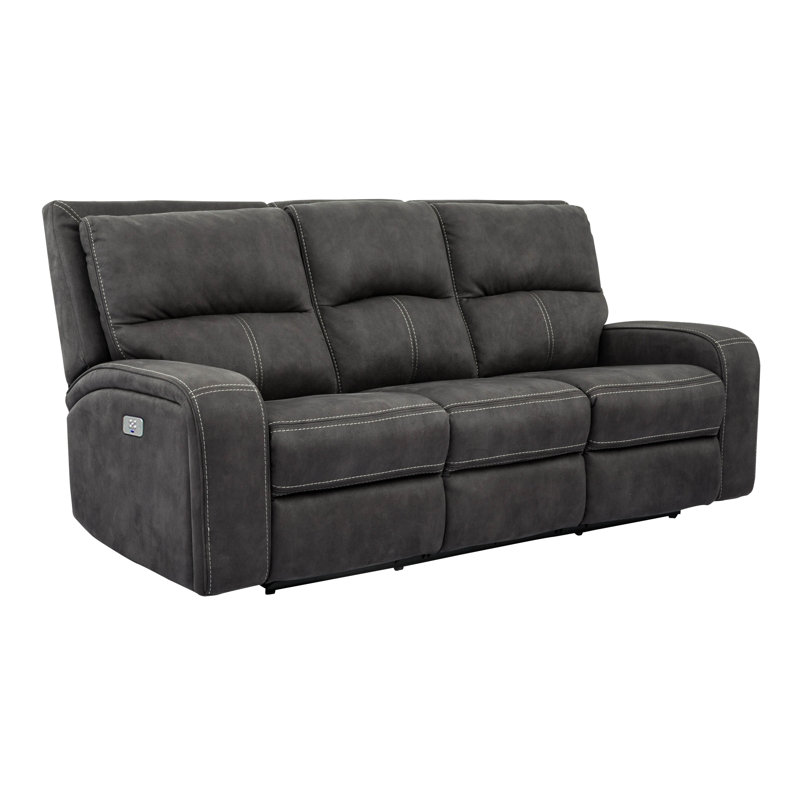 Canapé inclinable électrique 86 "avec ports USB Auroara, Ardoise
