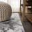 Swirl Marbled Abstract Gray/Blue Rug-982123312