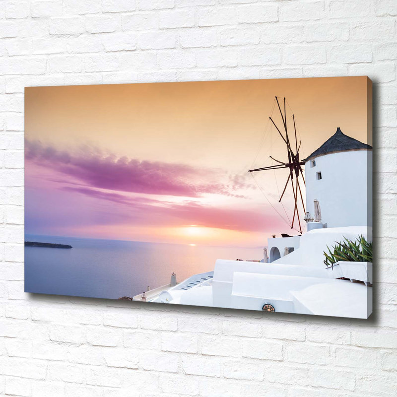 Santorini Greece - Wrapped Canvas Print