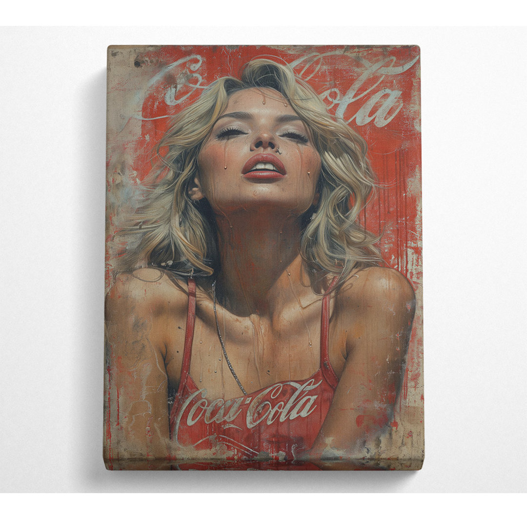 Coca Cola Woman - No Frame Kunstdrucke auf Leinwand