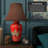 Irving 26" Red Cranes Table Lamp