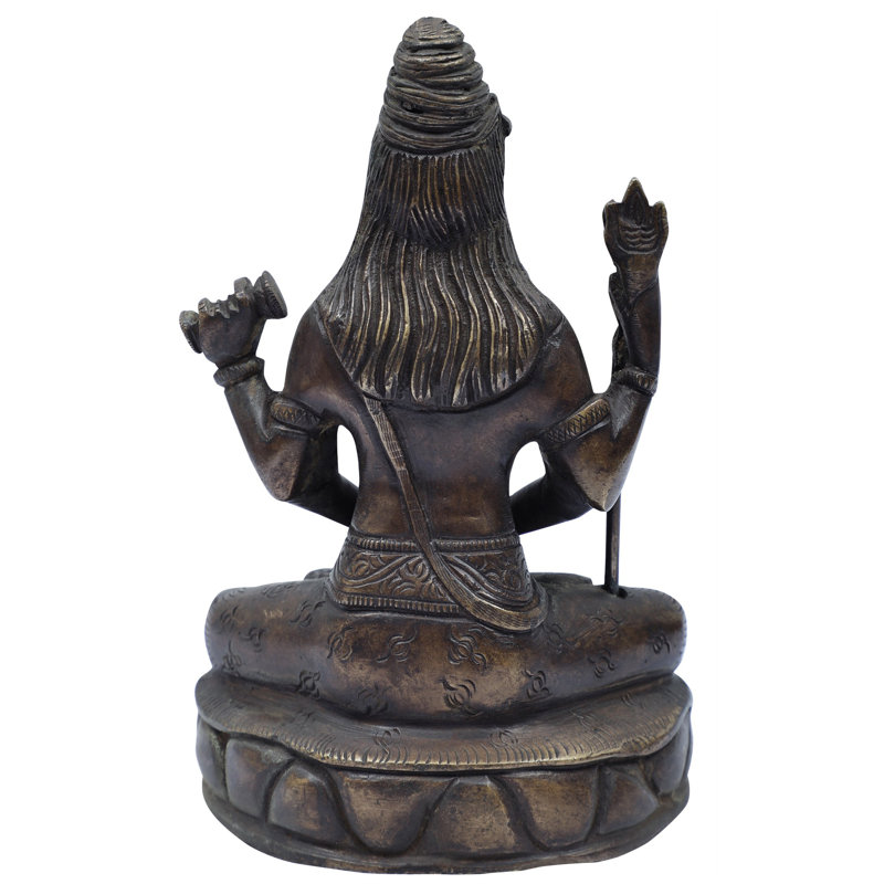 Statue Mahayogi Shiva, Noir