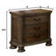 Table de chevet traditionnelle 1 pièce avec 3 tiroirs