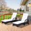 Chaise longue inclinable avec coussins et table de 78,75 po Kloss-516755472-430985130