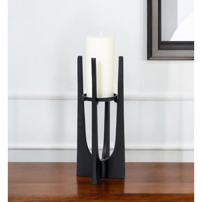 HomeRoots 12'' H Aluminum Tabletop Pillar