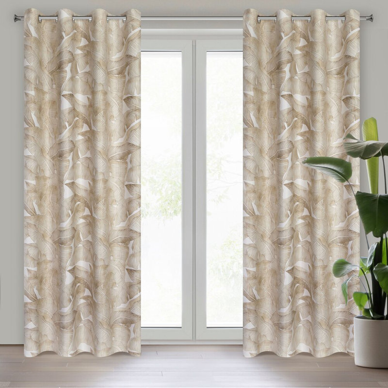 Clitherall Polyester Room Darkening Eyelet Curtain Panel