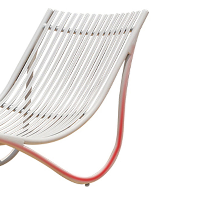 Chaise longue d'extérieur en alliage d'aluminium