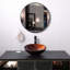 Lavabo de salle de bain vasque circulaire en verre trempé-1052454783