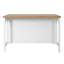 Îlot de cuisine de style campagnard de 142 cm (55,91 po) avec rangement ouvert et plateau en bois naturel-707464318