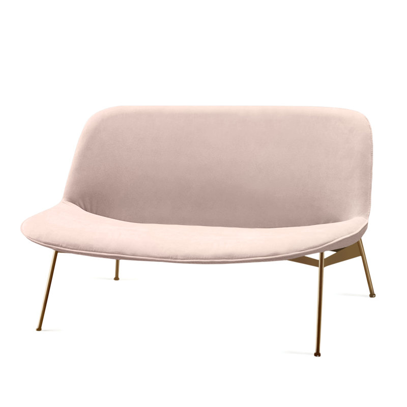 Chiado Loveseat, Vigo Blossom Velvet, Gold