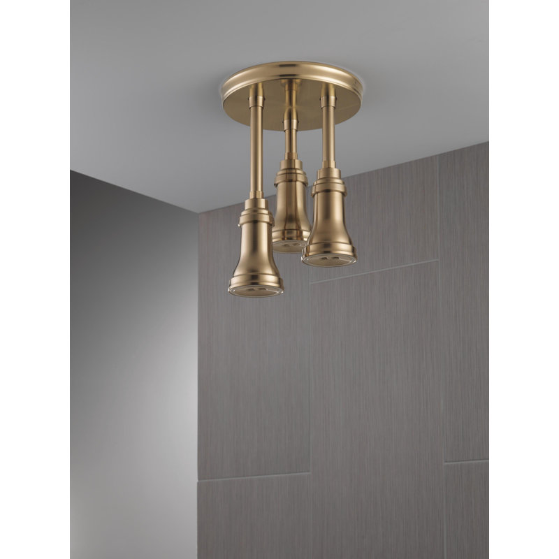 Pendant Full Rain Shower Head H2Okinetic®, Champagne Bronze