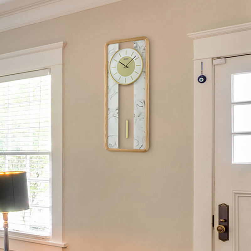 QXC246BLH Classic Modern Clock, Brown