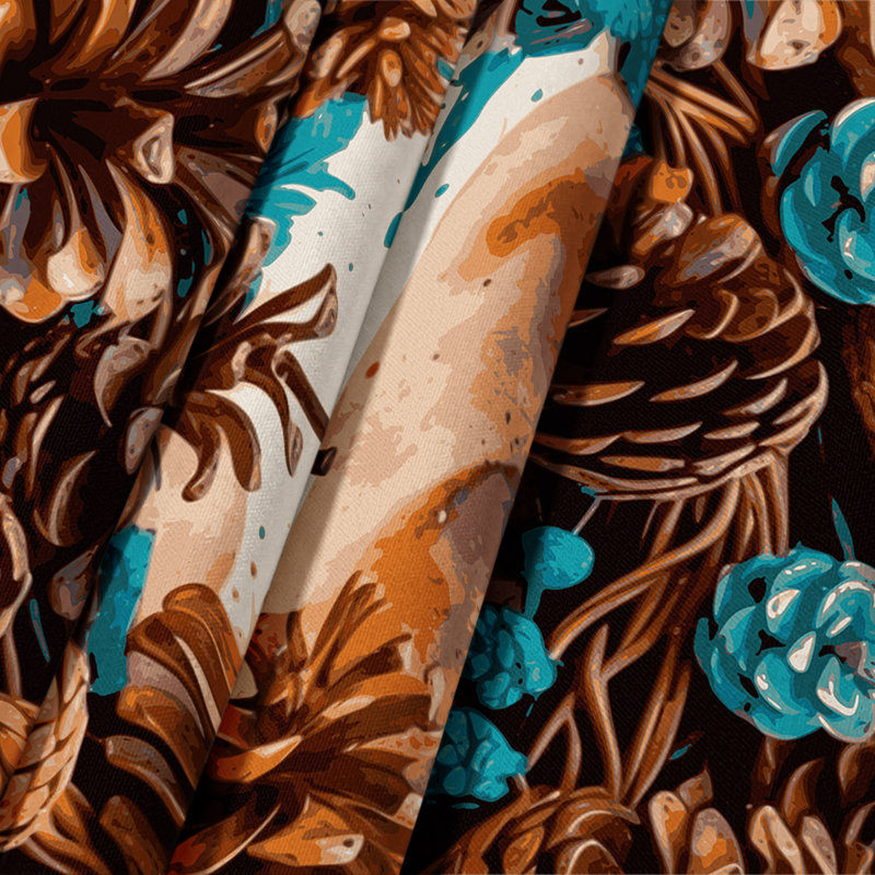Tapisserie murale Southwestern Plants Pinecone 181, 26 po x 36 po