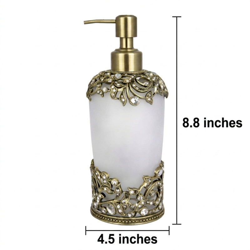 Accessoires de salle de bain modernes en verre givré 9 oz Liora