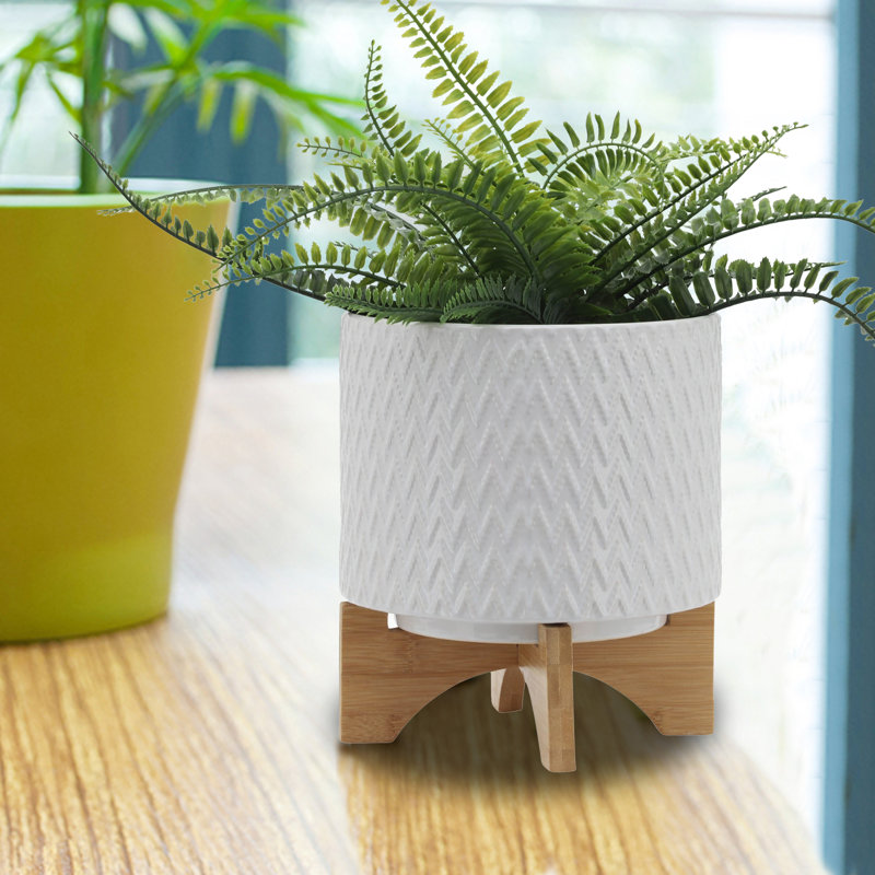 Brooklen Pot Planter, 10" H x 8" W x 8" D