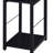 Rectangular Writing Desk With 2 Tier Shelf, Black