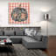 «Blue Floral Pumpkin» par Ashley Bradley, art mural en verre acrylique, 36 po x 36 po