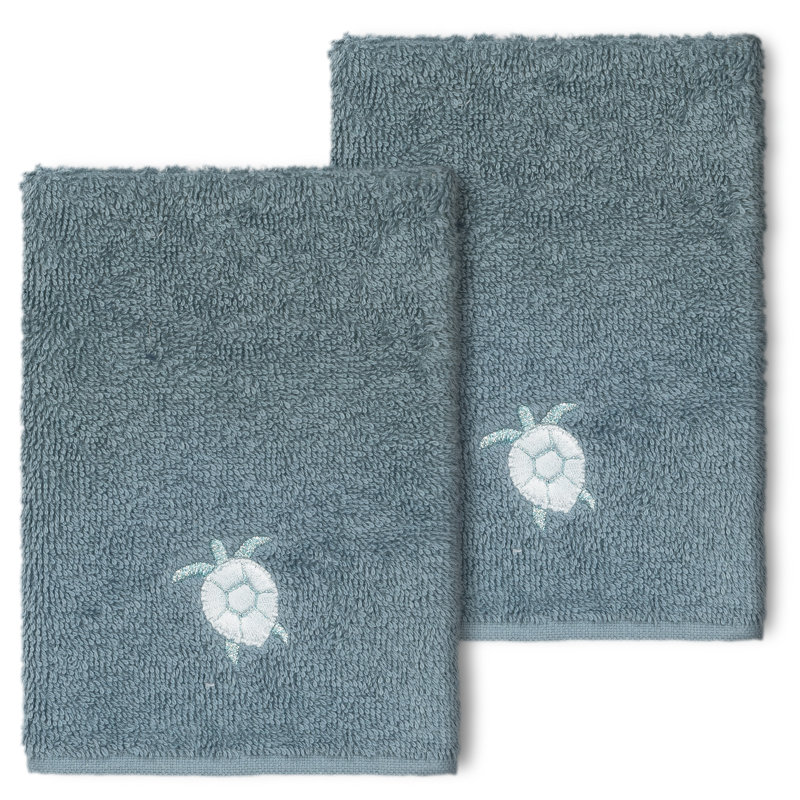Essuie-mains en coton turc AVA, Bleu sarcelle