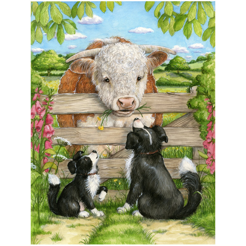 Double Sided Polyester Animal Garden Flag, 15" H  x 11" W