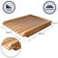  Traditional Wooden Kitchen Sink Drainer Board With Lip - Solid Pine Wood