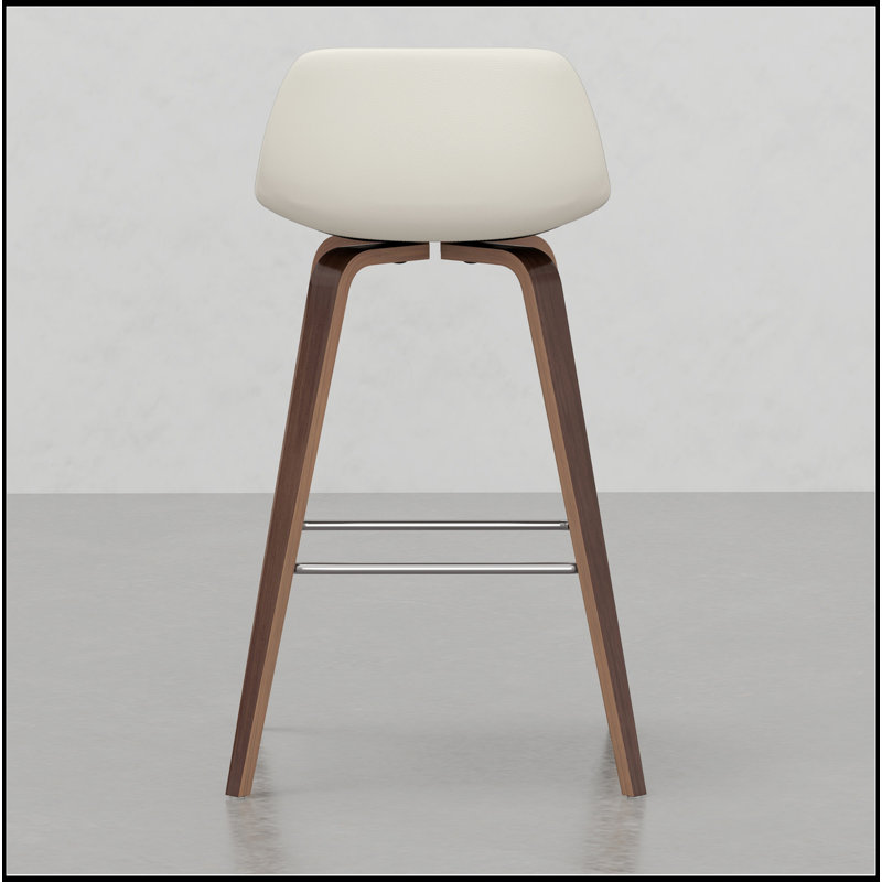 Ensemble de tabourets polyvalents en bois cintré pour divers espaces, rehaussant le confort et le style (ensemble de 2)