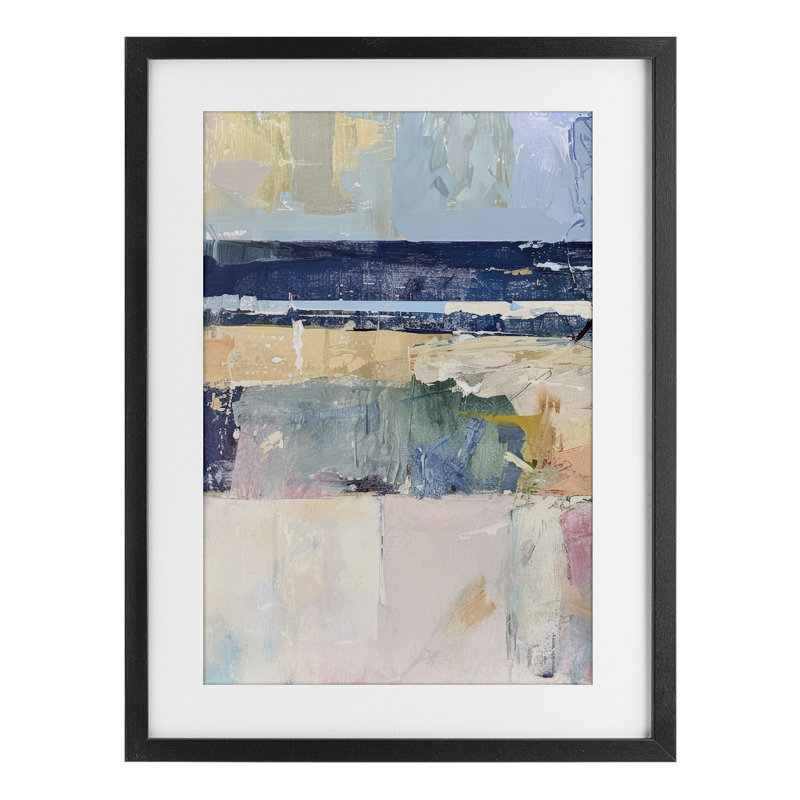 «Nautical Echoes Of Light», reproduction encadrée sous verre, design par Raymond Powers, H 23 po x l 17 po, Cadre noir minuit