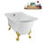 58" Streamlin Clawfoot Tub,Tray,Drain, Clawfeet-101628929-102219866