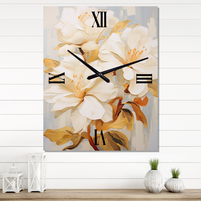 Luchezar - Horloge murale surdimensionnée rhododendron, Très grand