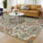 Machine Washable Indoor/Outdoor Chantille ACN2587 Floral Rug-829140945-829140946