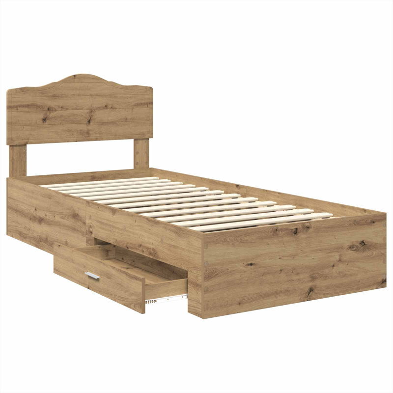 Bed, Single (3'), Artisan Oak