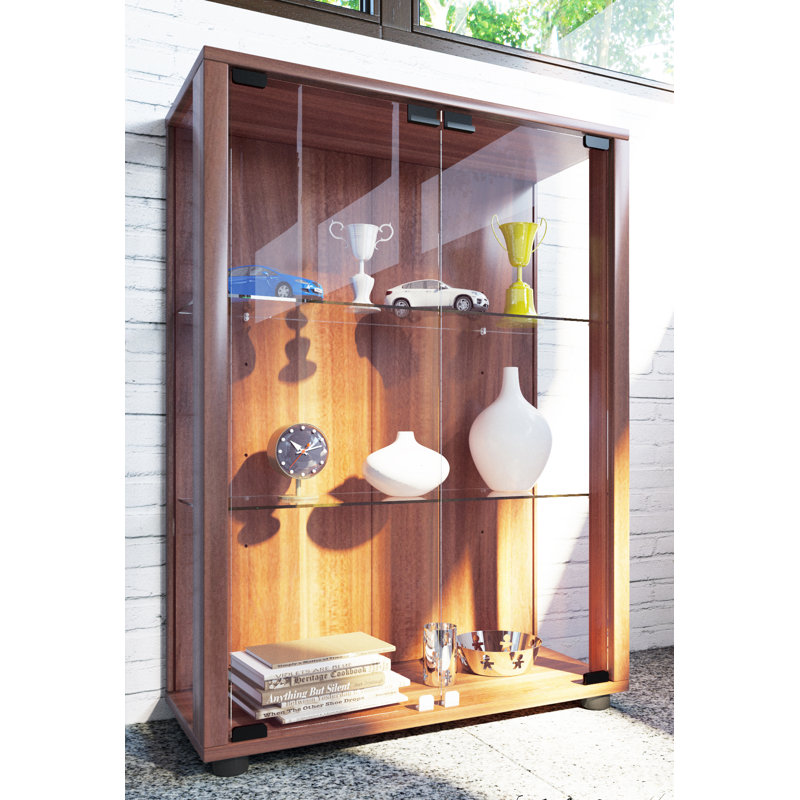 Fratessa Display Cabinet, Brown, Yes