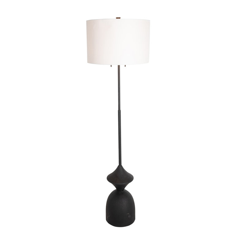 Charta Floor Lamp, Plaster Black