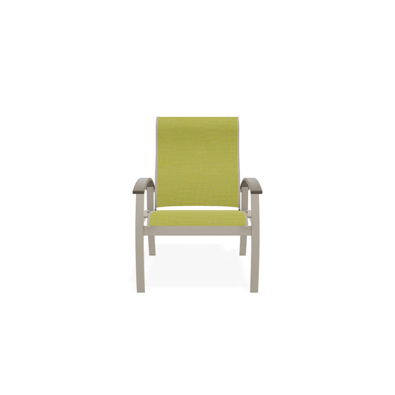 Chaise de patio Askar, Désert, Désert texturé, Lime 38D Sunbrella®