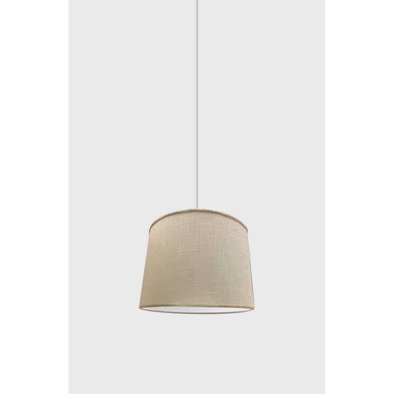 Luminaire suspendu tambour simple à 1 lumière Celestyn