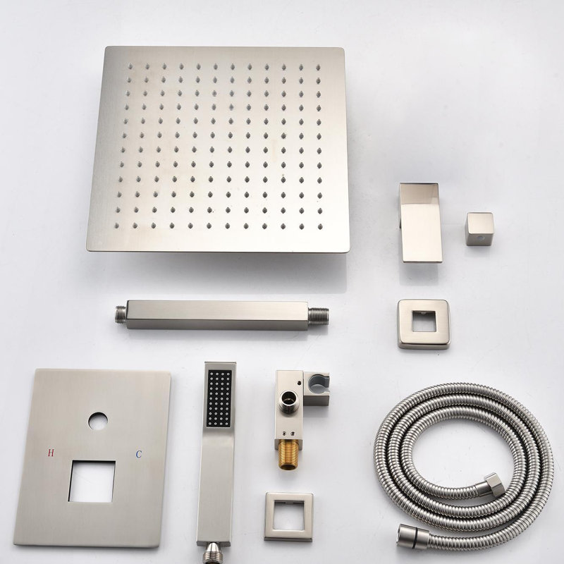 All-In-One Kit with Rough in-Valve, Brushed Nickel