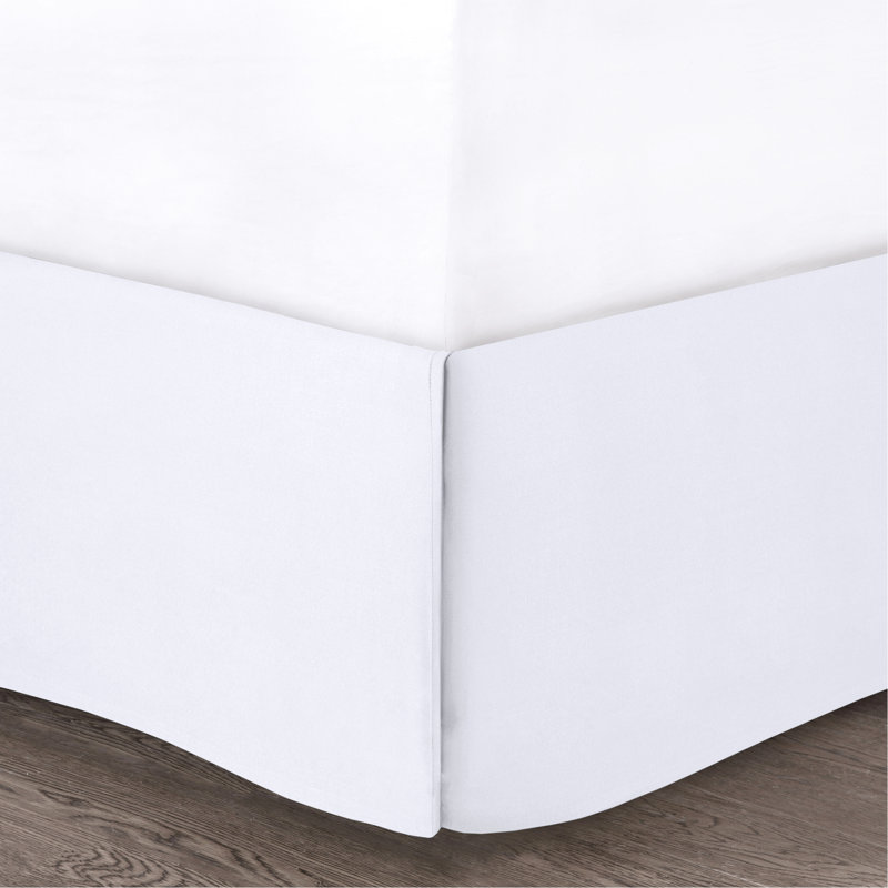Ensemble de literie en microfibre 5 pièces - très grand, blanc, chic décontracté, édredon à volants