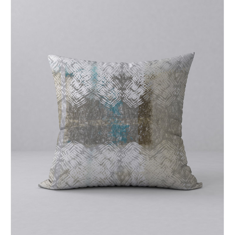 Abstract Reversible Throw Pillow, 20" x 20"