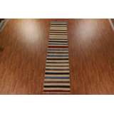 One-of-a-Kind 3'4'' X 14'1'' New Age Runner Wool Area Rug in Beige