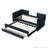 Space-Saving Chenille Upholstered Daybed with Trundle and 3 Storage Drawers-116331709