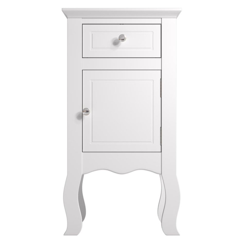 Bargersville 1 Drawer 33Cm W Bedside Table, White